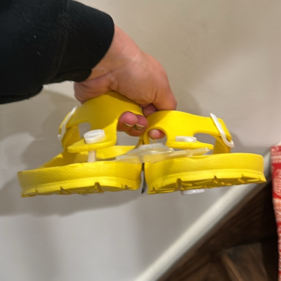 Bright Yellow Mix It Slip In Thong Toe Sandals - Picture 8 of 12